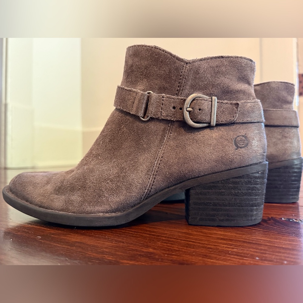Born Brown Suede Ankle Boots